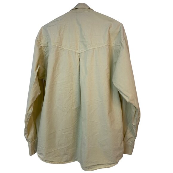VTG 90s Versace Jeans Signature Mens Button-Up Cotton Shirt Size S Italy  RAA104 - Picture 9 of 9